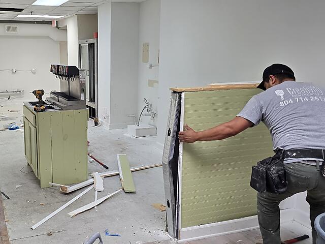 Installing wall trim and paneling